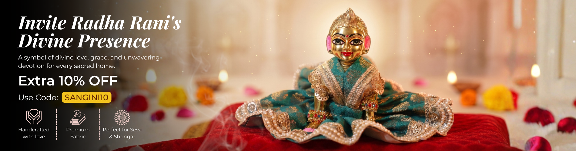 Radha Rani Poshak (5, 6 & 7 Inch)