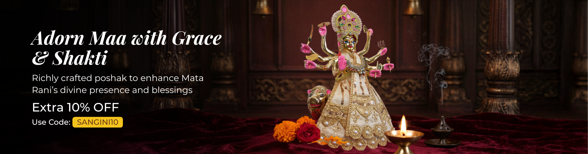 Premium Silk Poshak Sets for Mata Rani