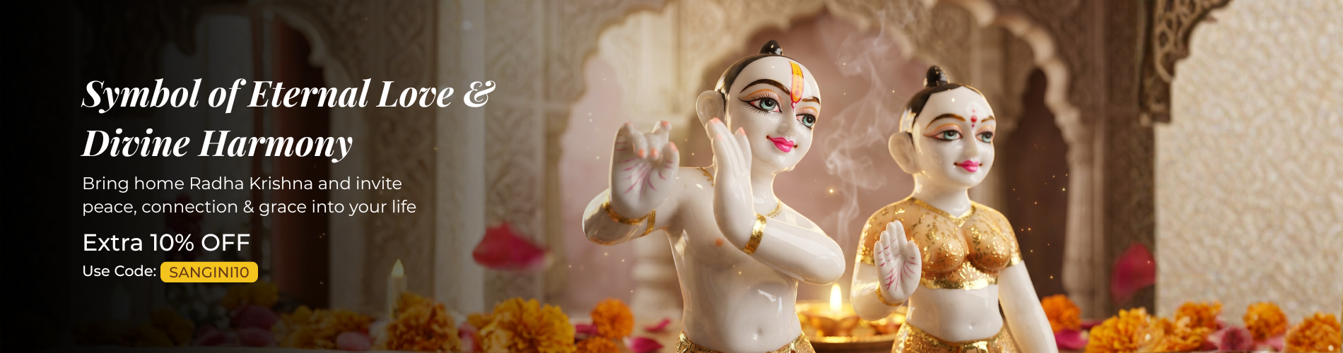 Yugal Jodi Marble Finish Idols