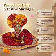 Laddu Gopal Silk Poshak – Premium Design-2 (5
