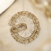 Radha Rani Beige Silk Poshak- (5