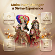 Radha Krishna Design-1 Poshak Set – Yugal Jodi 15 & 18 Inch