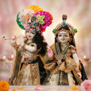 Radha Krishna Design-2 Poshak Set – Yugal Jodi 15 & 18 Inch