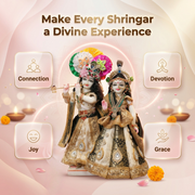 Radha Krishna Design-2 Poshak Set – Yugal Jodi 15 & 18 Inch