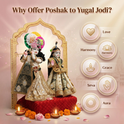 Radha Krishna Design-2 Poshak Set – Yugal Jodi 15 & 18 Inch
