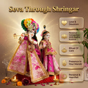 Radha Krishna Design-3 Poshak Set – Yugal Jodi 15 & 18 Inch