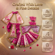 Radha Krishna Design-3 Poshak Set – Yugal Jodi 15 & 18 Inch