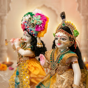 Radha Krishna Design-4 Poshak Set – Yugal Jodi 15 & 18 Inch