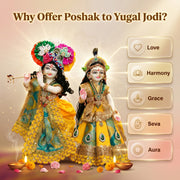 Radha Krishna Design-4 Poshak Set – Yugal Jodi 15 & 18 Inch