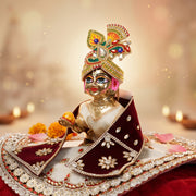 Laddu Gopal Silk Poshak – Premium Design-1 (5
