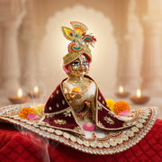 Laddu Gopal Silk Poshak – Premium Design-1 (5