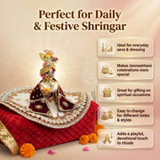 Laddu Gopal Silk Poshak – Premium Design-1 (5
