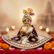Laddu Gopal Silk Poshak – Premium Design-1 (5