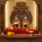 Laddu Gopal & Radha Rani Premium 5 Inch Brass Idol Combo