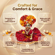 Laddu Gopal Silk Poshak – Premium Design-2 (5