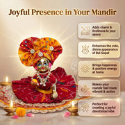 Laddu Gopal Silk Poshak – Premium Design-2 (5