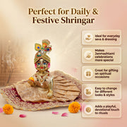 Laddu Gopal Silk Poshak – Premium Design-3 (5