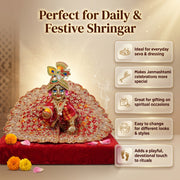 Laddu Gopal Silk Poshak – Premium Design-4 (5