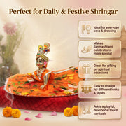 Laddu Gopal Silk Poshak – Premium Design-5 (5