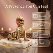 Radha Rani Idol Brass Premium - 5 inch