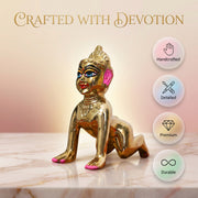 Radha Rani Idol Brass Premium - 5 inch