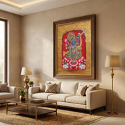 Shree Nath Ji Ultra Premium Canvas Acrylic Painting (42 x 35) Inches