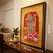 Shree Nath Ji Ultra Premium Canvas Acrylic Painting (42 x 35) Inches