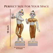 Yugal Jodi Marble Finish Idol Premium 18 Inches