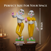 Yugal Jodi Marble Finish Idol 18 Inches