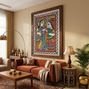 Yugal Jodi Madhubani Art – Handcrafted Original (35