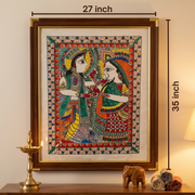 Yugal Jodi Madhubani Art – Handcrafted Original (35