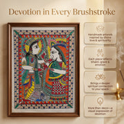Yugal Jodi Madhubani Art – Handcrafted Original (35