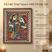 Yugal Jodi Madhubani Art – Handcrafted Original (35