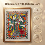 Yugal Jodi Madhubani Art – Handcrafted Original (35