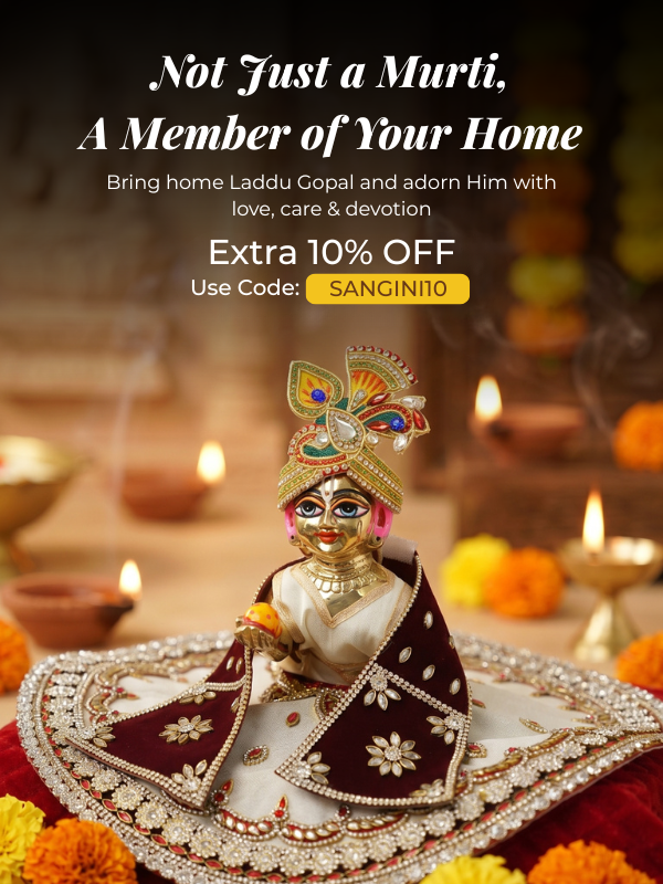 Laddu Gopal  Premium Design Silk Poshak