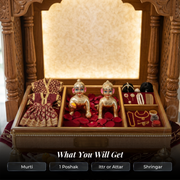 HomeKit — Complete Laddu Gopal & Radha Rani Pooja Kit With Brass Premium Idol
